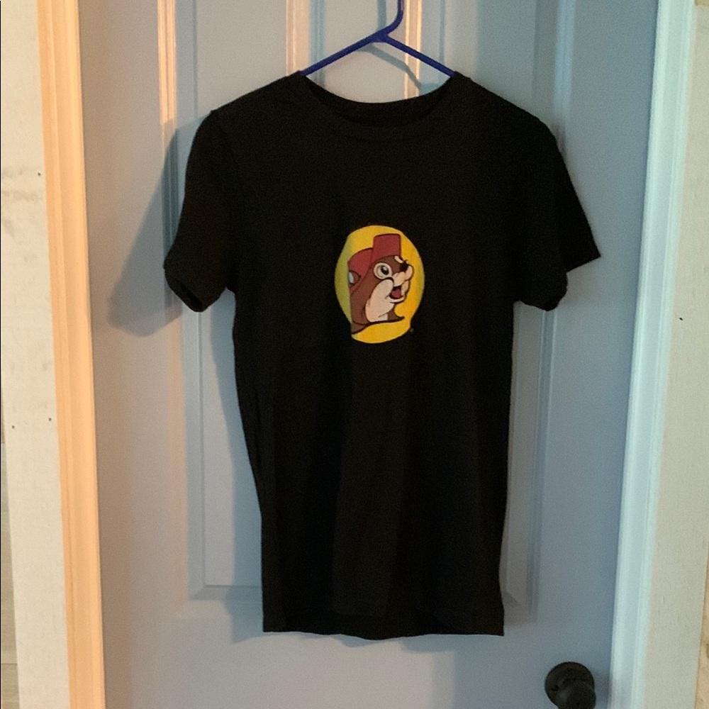 Black Short Sleeve Tee with Graphic Design